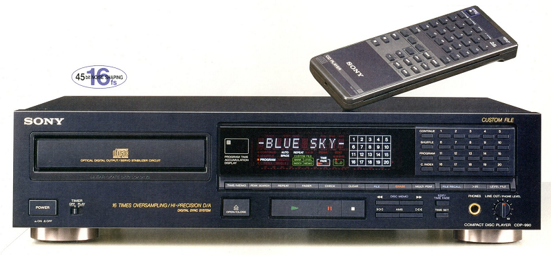 SONY] CDP-950とCDP-750 [CDプレーヤー] – nakamura