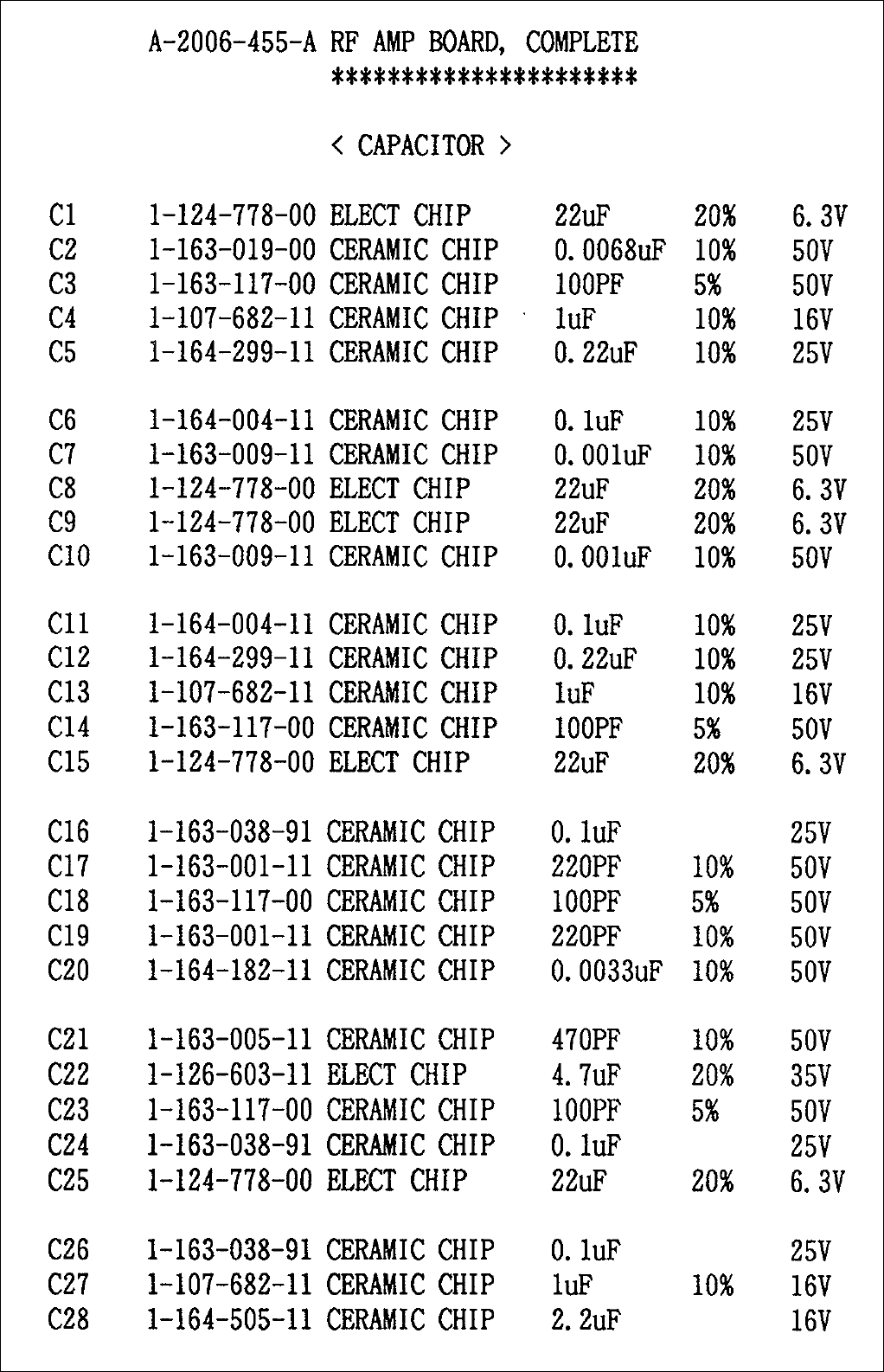 A-2006-455-A RF AMP BOARD